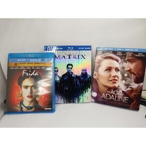 The Matrix Blu-ray, 1999 Limited Edition + AGE OF ADALINE & FRIDA BLU RAY MOVIES